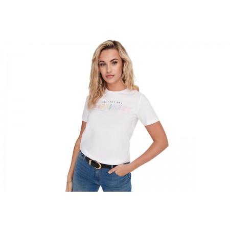 Only Onlcora Reg S-S Word Top Box Jrs T-Shirt Γυναικείο 