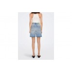 Only Onlbillie Ex Hw Stra Lb Dnm Shorts Dot Βερμούδα Τζην  Γυναικ (15286816 LIGHT BLUE DENIM)
