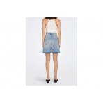 Only Onlbillie Ex Hw Stra Lb Dnm Shorts Dot Βερμούδα Τζην  Γυναικ (15286816 LIGHT BLUE DENIM)