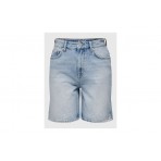 Only Onlbillie Ex Hw Stra Lb Dnm Shorts Dot Βερμούδα Τζην  Γυναικ (15286816 LIGHT BLUE DENIM)