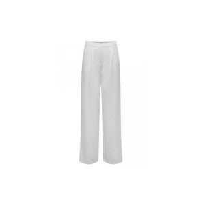 Only Onlkira-Mellie Hw Wide Pant Pnt Παντελόνι Casual Γυναικείο (15288761 LUCENT WHITE)