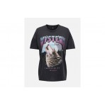 Only Onllucy Oversize S-S Wolf Top Box Jrs T-Shirt Γυναικείο (15289145 BLACK-MYSTERY)