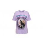 Only Onllucy Oversize S-S Wolf Top Box Jrs T-Shirt Γυναικείο (15289145 ROSE-MOONLIGHT)