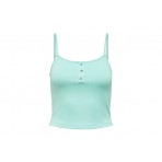 Only Onlunina S-L Heart Button Top Jrs Μπλούζα Αμάνικη Γυναικεία (15289824 ARUBA BLUE)