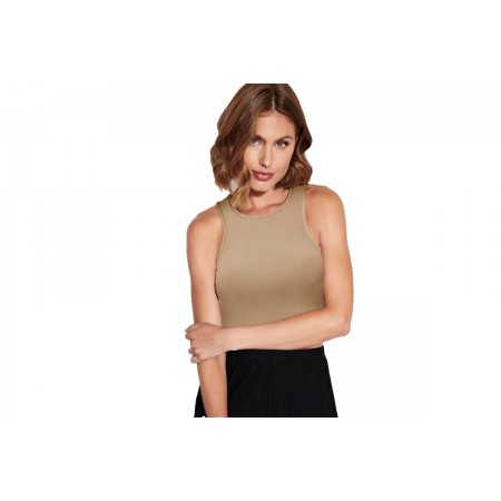 Only Onlbelia S-L Crop Top Crop Top Αμάνικο Γυναικείο 