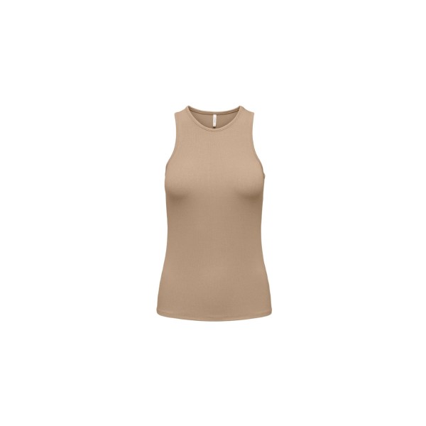 Only Onlbelia S-L Tank Top Crop Top Αμάνικο Γυναικείο (15289847 IRISH CREAM)