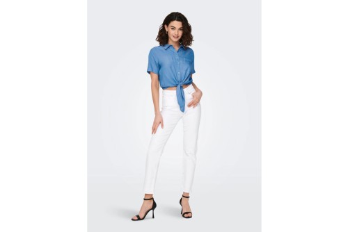 Only Onlemily Stretch Παντελόνι Τζιν Γυναικείο (15292435 WHITE)