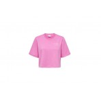 Only Onlsasja S-S Top Box Ub Swt Crop Top Κοντομάνικο Γυναικείο (15293691 FUCHSIA PINK-VALLEY)