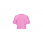 Only Onlsasja S-S Top Box Ub Swt Crop Top Κοντομάνικο Γυναικείο (15293691 FUCHSIA PINK-VALLEY)