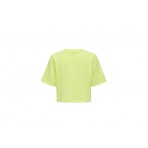 Only Onlsasja S-S Top Box Ub Swt Crop Top Κοντομάνικο Γυναικείο (15293691 SUNNY LIME-DRIVE)