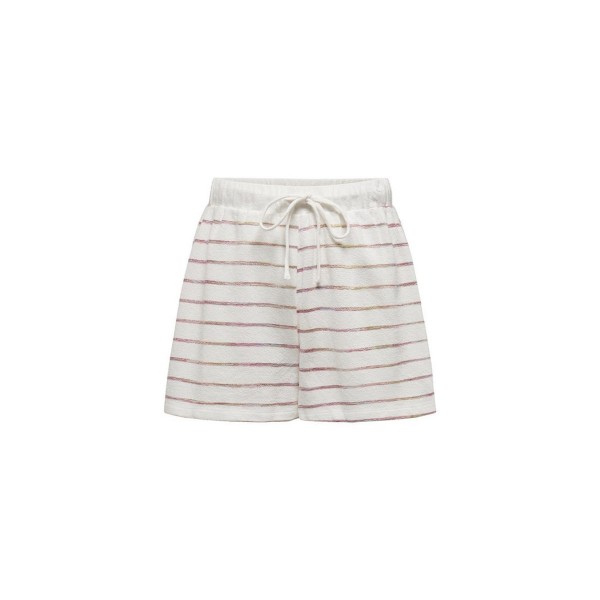 Only Onlelena Shorts Swt Σορτς Αθλητικό Γυναικείο (15294426 CLOUD DANCER-BERRY)