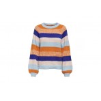 Only Onlelena Life Ls Stripe Oneck Cc Knt Πουλόβερ Γυναικείο