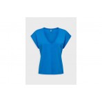 Only Onlsanni S-S V-Neck Top Jrs T-Shirt Γυναικείο (15294708 INDIGO BUNTING)