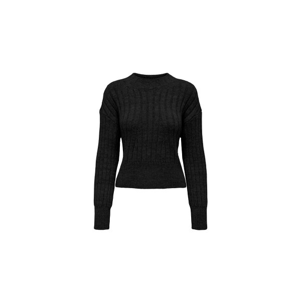 Only Onlagnes Ls Rib Highneck Cc Knt Μπλούζα Πλεκτή Γυναικεία (15294723 BLACK)