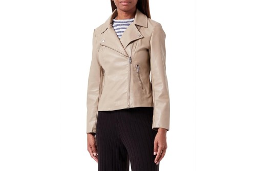 Only Onlnewmelisa Faux Leather Biker Cc Otw Μπουφάν Δερματίνη Γυν (15295362 WEATHERED TEAK)