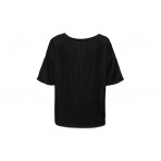 Only Onlworld S-S Boxy U-Neck Top Cs Jrs T-Shirt Γυναικείο (15296612 BLACK)