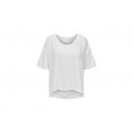 Only Onlworld S-S Boxy U-Neck Top Cs Jrs T-Shirt Γυναικείο (15296612 CLOUD DANCER)