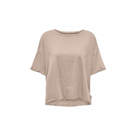 Only Onlworld S-S Boxy Slit Top Cs Jrs T-Shirt Γυναικείο 