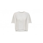 Only Onlworld S-S Boxy Short Pleat Top Cs Jrs T-Shirt Γυναικείο (15296617 CLOUD DANCER)