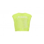 Only Onlvera S-L Voyage O-Neck Ub Swt Crop Top Αμάνικο Γυναικείο (15297354 SHARP GREEN)