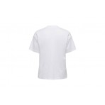 Only Onllaura S-S Mock Neck Top Jrs T-Shirt Γυναικείο (15299418 BRIGHT WHITE)