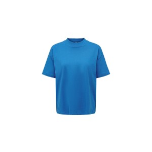 Only Onllaura S-S Mock Neck Top Jrs T-Shirt Γυναικείο (15299418 INDIGO BUNTING)