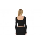 Only Onllisa Ls Squareneck Knt Crop Top Μακρυμάνικο Γυναικείο