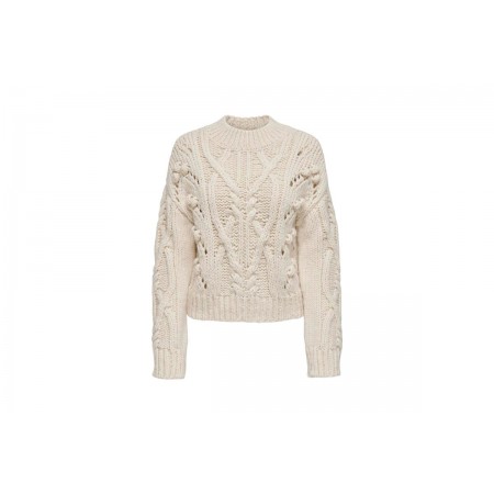 Only Onlmargaretha Ls Shortcable Highneck Knt  Μπλούζα Πλεκτή Γυν 