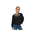 Only Onlrhine L-S Bling O-Neck Swt Crop Top Μακρυμάνικο Γυναικείο