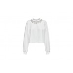 Only Onlrhine L-S Bling O-Neck Swt Crop Top Μακρυμάνικο Γυναικείο