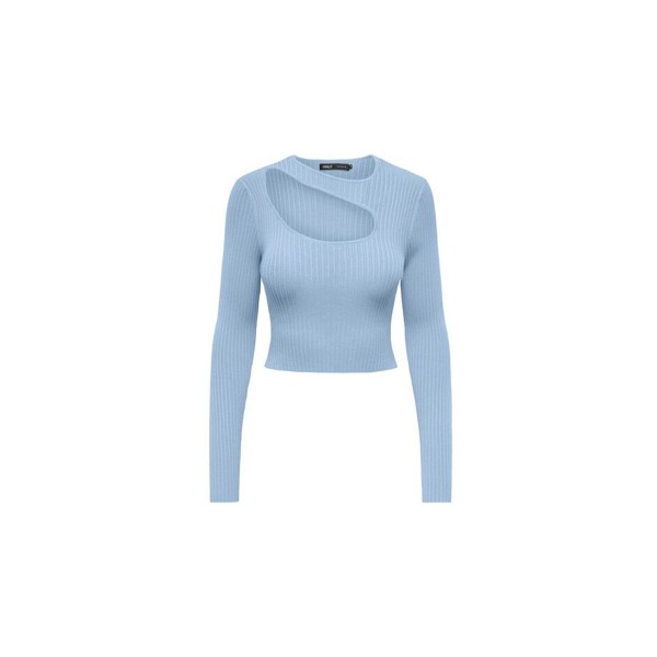 Only Onlmeddi Ls Μπλούζα Με Λαιμόκοψη Γυναικεία (15311084 CASHMERE BLUE)