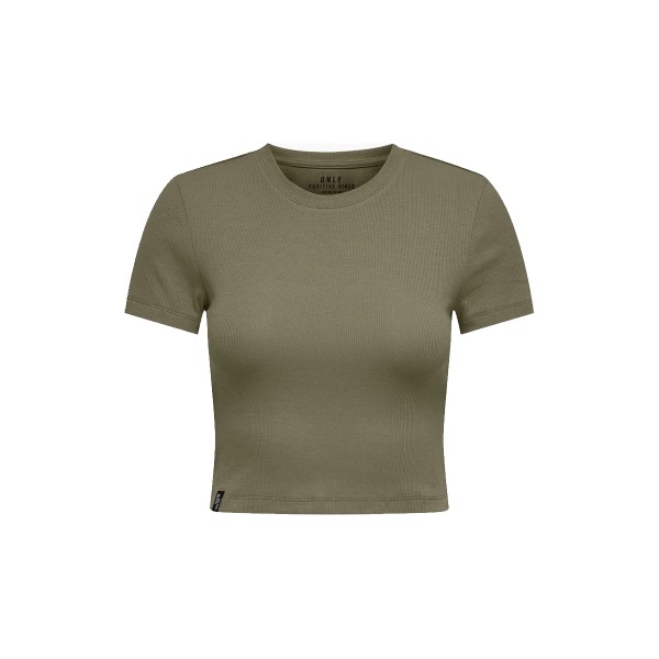 Only Onlbetty S-S O-Neck Crop Top Κοντομάνικο Γυναικείο (15311891 MERMAID)