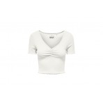 Only Betty Γυναικείο Κοντομάνικο T-Shirt Λευκό