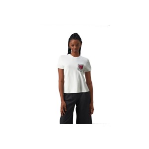 Only Onlninka Life T-Shirt Γυναικείο (15315355 BRIGHT WHITE-SEQUINS)