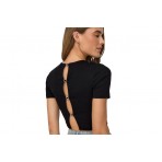 Only Onlrene S-S Open Back Heart Top Jrs Crop Top Κοντομάνικο