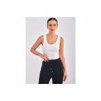 Only Easy Γυναικείο Αμάνικο T-Shirt Λευκό