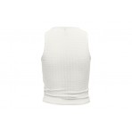 Only Sandy Γυναικείο Αμάνικο Crop Top Λευκό