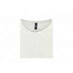 Only Sandy Γυναικείο Αμάνικο Crop Top Λευκό