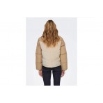 Only Siena Teddy Mix Γυναικείο Μπουφάν Puffer Εκρού, Καφέ