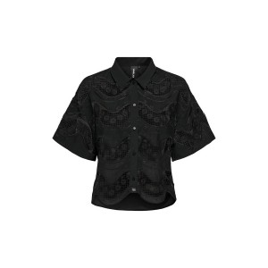 Only Onlsuko Life Ss Lace Πουκάμισο Κοντομάνικο Γυναικείο (15328927 BLACK)
