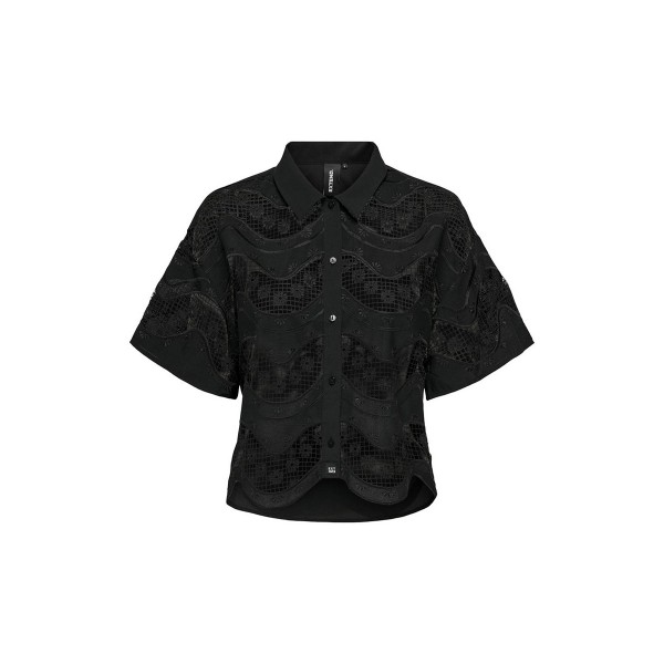 Only Onlsuko Life Ss Lace Πουκάμισο Κοντομάνικο Γυναικείο (15328927 BLACK)