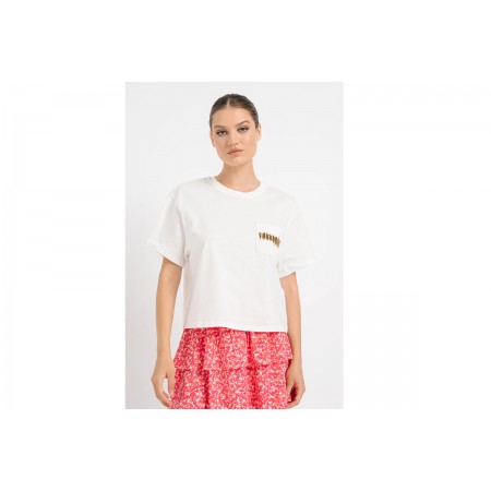 Only Γυναικείο Κοντομάνικο T-Shirt Λευκό