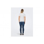 Only Easy Γυναικείο Κοντομάνικο T-Shirt Λευκό