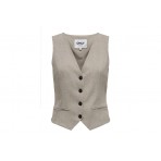 Only Linda Tailored Γυναικείο Γιλέκο Γκρι