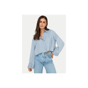Only Onlcharis Life Πουκάμισο Μακρυμάνικο Γυναικείο (15337929 LIGHT BLUE DENIM)
