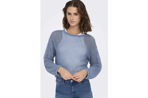 Only Onlsiena Μπλούζα Πλεκτή Γυναικεία (15339534 SOFT CHAMBRAY)