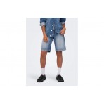 Only Onlmate Baggy Βερμούδα Τζιν Γυναικεία (15340976 MEDIUM BLUE DENIM)