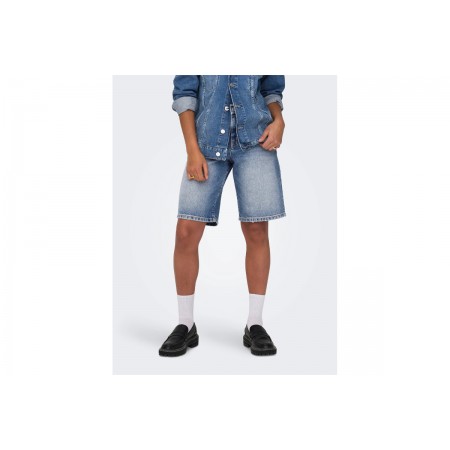Only Onlmate Baggy Βερμούδα Τζιν Γυναικεία 