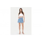 Only Onllou Life Emb Baloon Crop Top Αμάνικο Γυναικείο (15342566 BRIGHT WHITE)