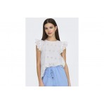 Only Onllou Life Emb S-S Φόρεμα Mini Γυναικείο (15342568 BRIGHT WHITE)